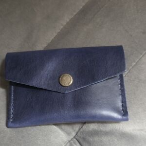 Portland Leather Navy Key & Card Holder